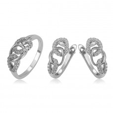 Elegants komplekts ar platīna pārklājumu, 